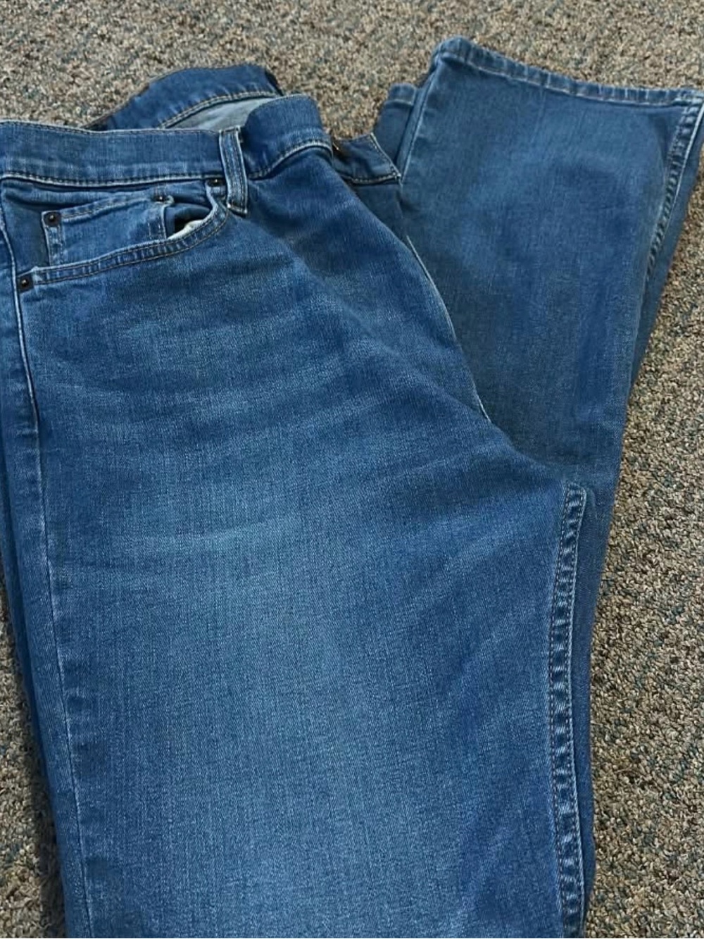 Classic Men's Blue Denim Jeans